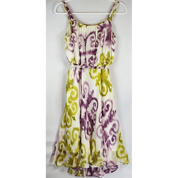 Milly of New York Dresses & Skirts - Milly of New York Dress Womens 2 Silk Multicolor Vango Pattern Belted Midi